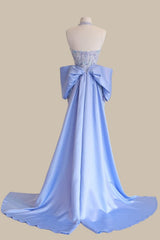 Glamorous Embellished Lavender Halter Neck Mermaid Dress with a Train for Prom