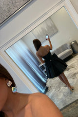 Stunning A-Line Sweetheart Corset Homecoming Dress with Crystal Detail and Flared Skirt