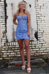 Adorable Sweetheart Lace-Up Homecoming Dress in Short Tight Fit