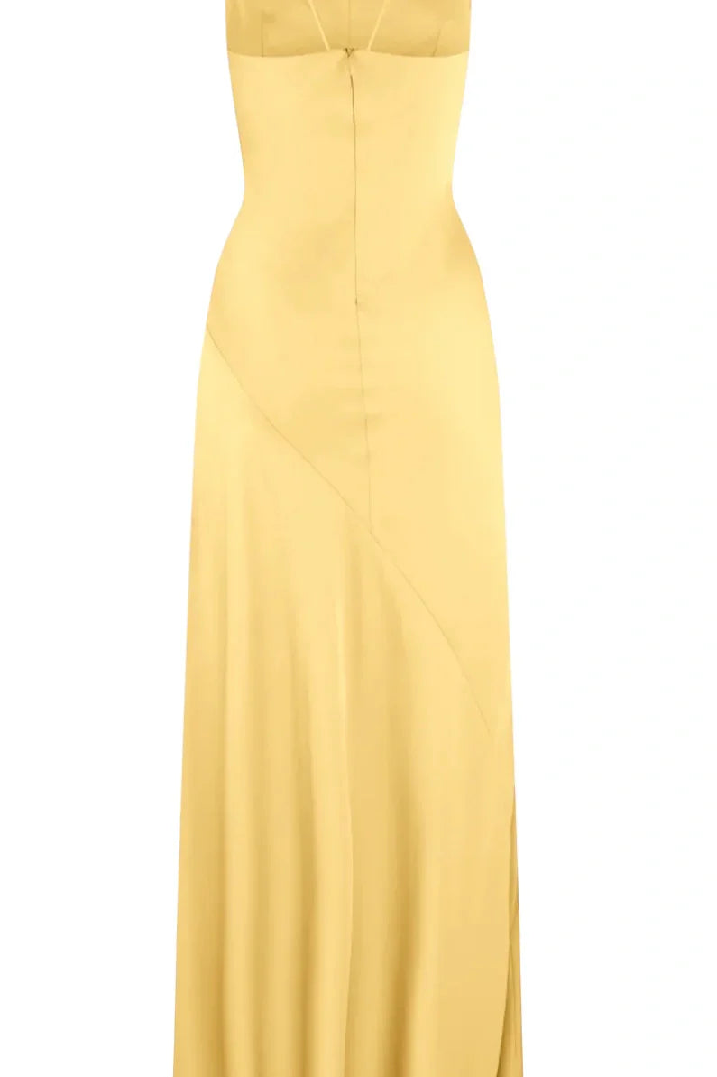 Trendy Sheath Spaghetti Straps Red Long Party Dress with Split Front