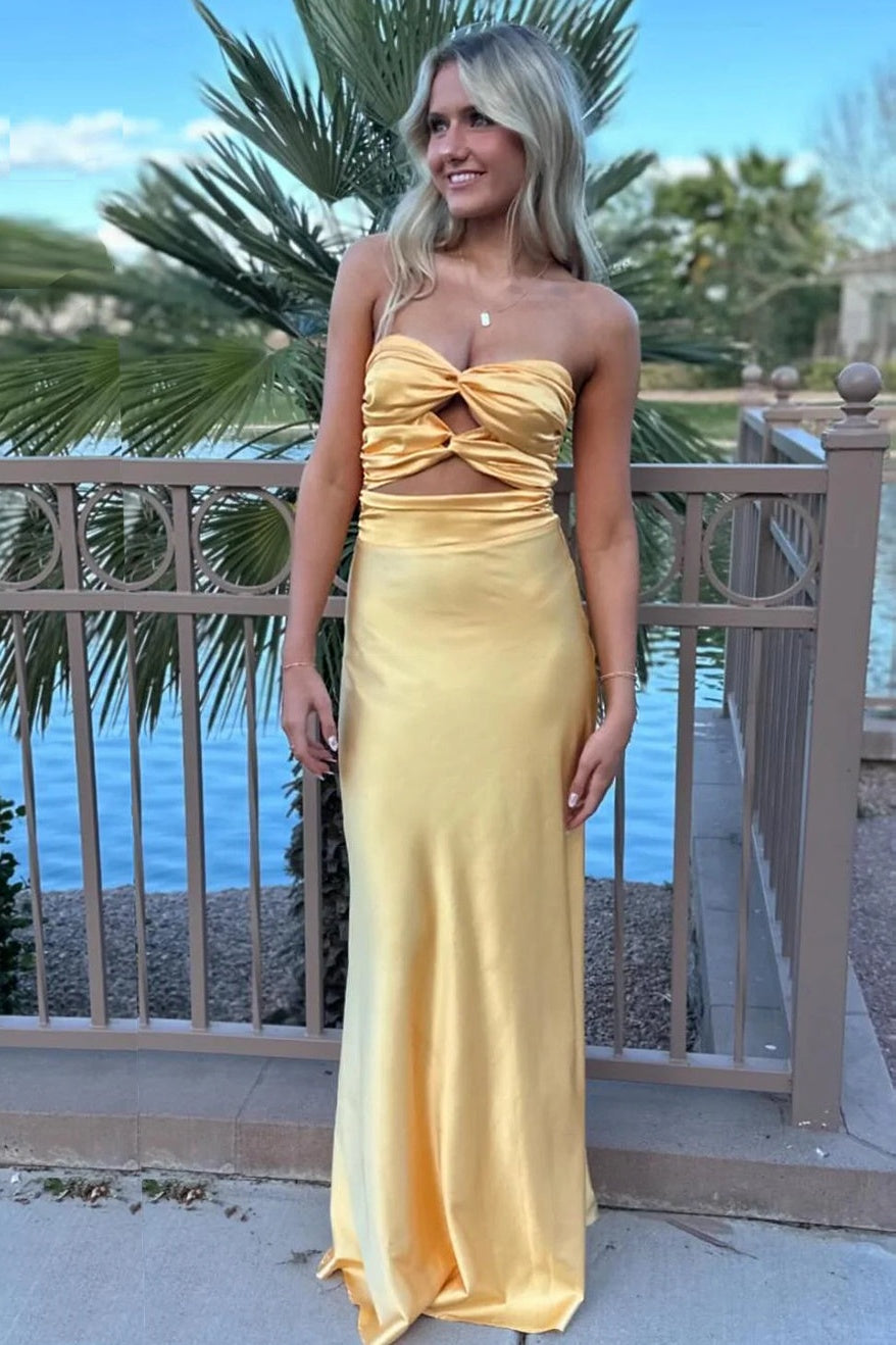 Stylish Sheath Sweetheart Blue Long Party Dress with Keyhole