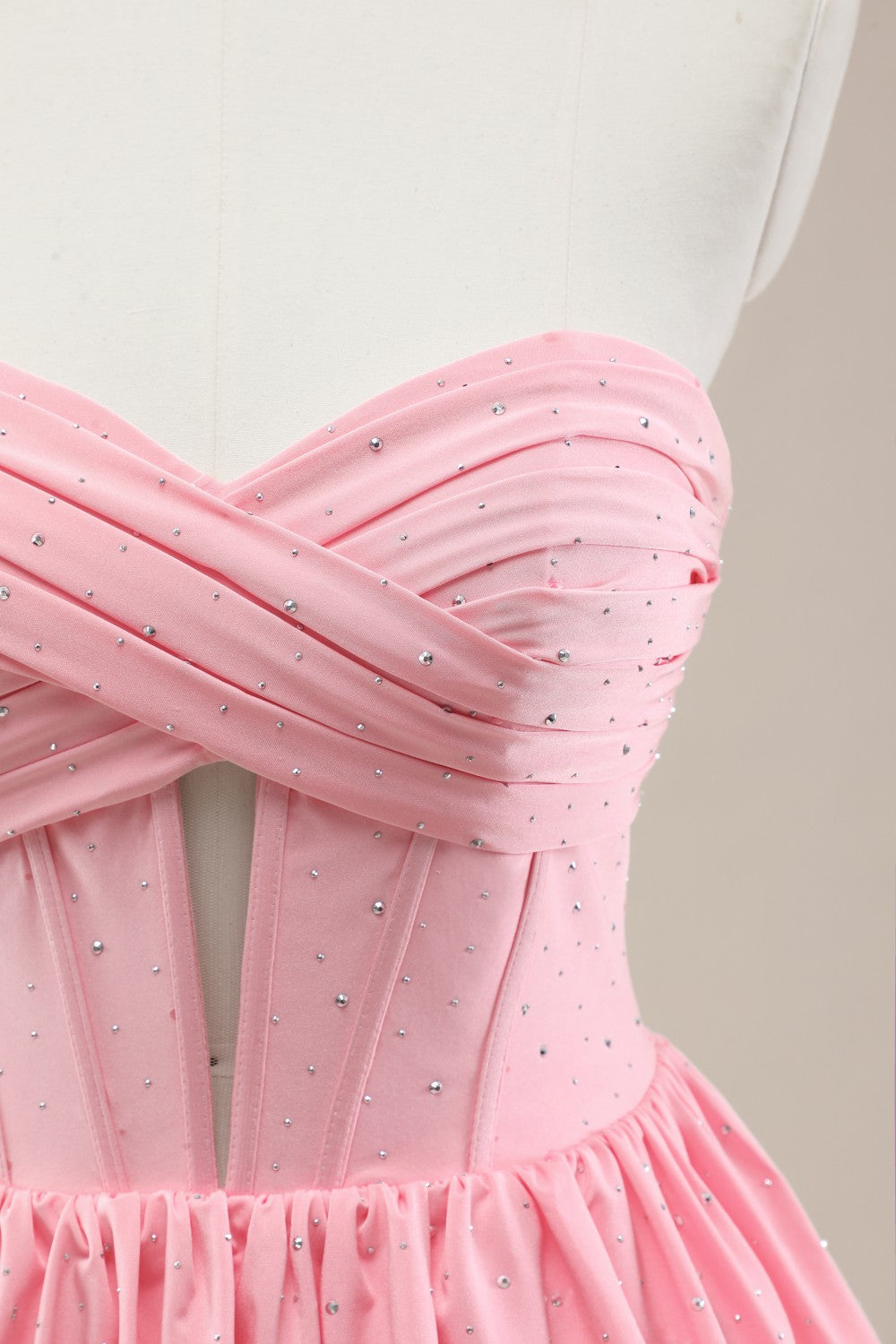 Pink Ruffle Gown Furlla Women Dreamy Pink Sweetheart Gown with Cascading Layered Ruffles ...