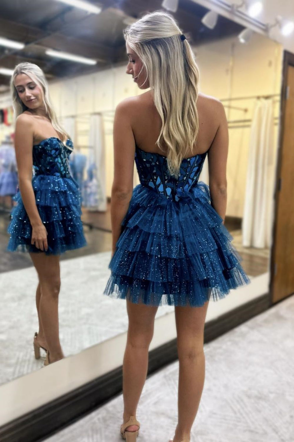 tulsa homecoming dresses Alyce Paris Sparkly Beaded Homecoming Dress 4825 main image 0