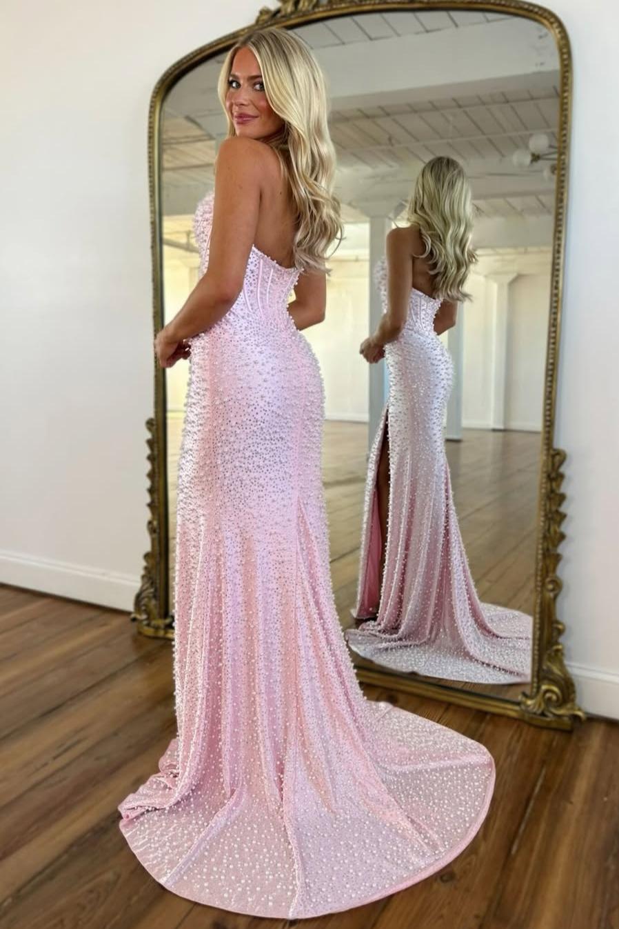 pearl formal dress Prom Dress,modest Prom Dress,pearl Beaded Prom Dresses,mermaid Prom Gowns,prom Dresses 2 on Luulla This gorgeous gown is every prom girls dream come true ASHLEYlauren Style 12357 - Pearl