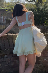 Pretty A Line Sweetheart Light Green Short Homecoming Dress with Ruffles