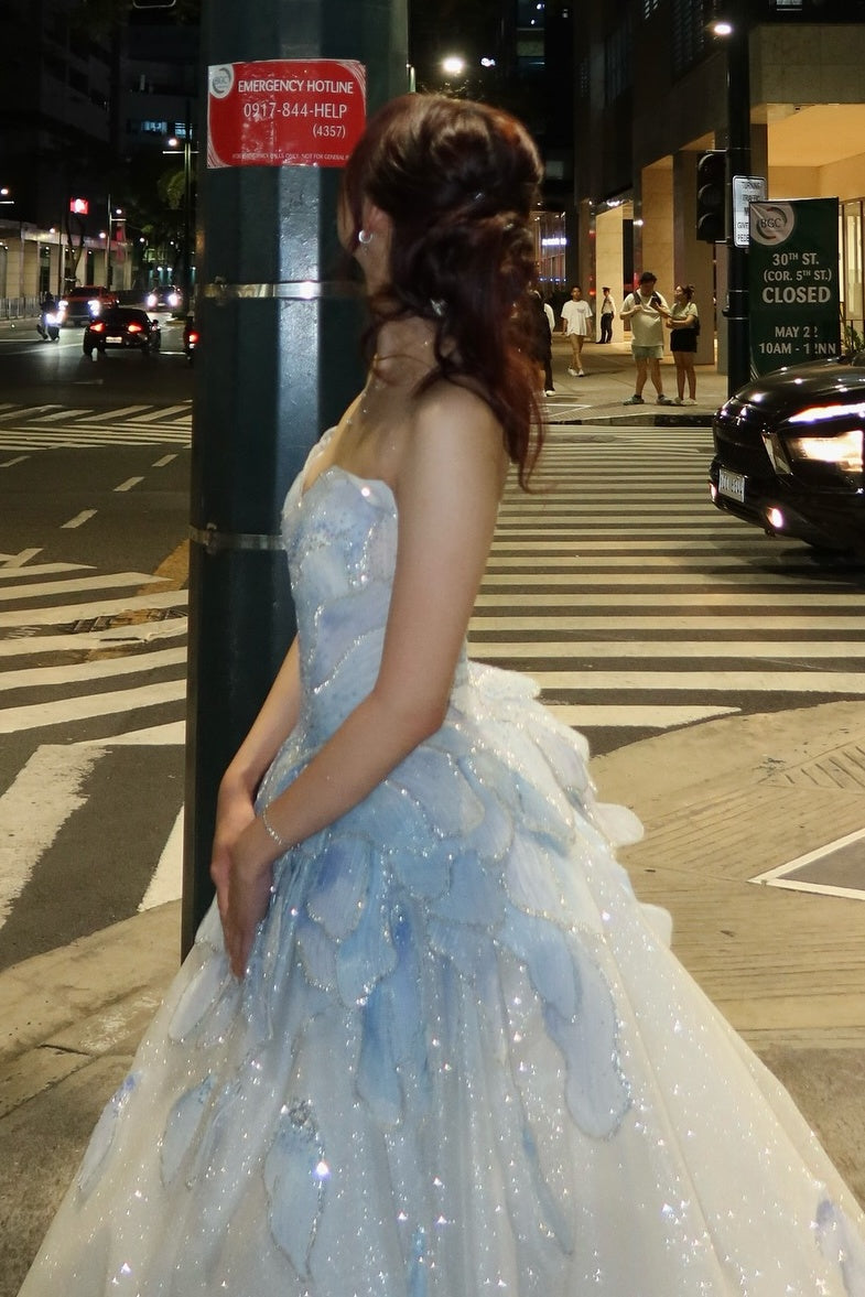 princess polly baby blue dress 24 Ideas For Prom Nails To Complete Your Look main image 1