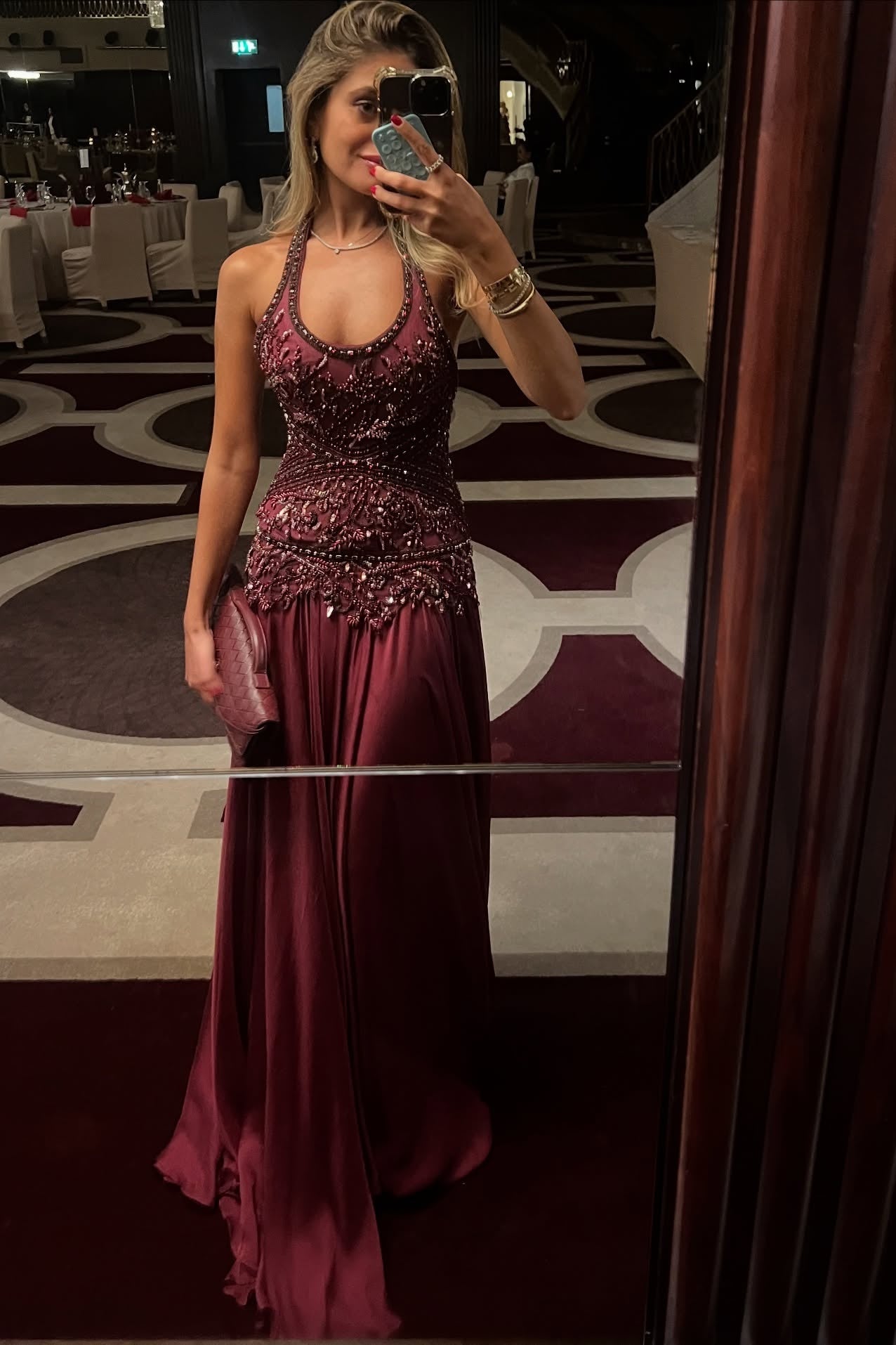 strapless open back dress Furlla Women Burgundy Long Prom Dress Romantic A Line Halter Neck Formal  Dress with Appliques Beading – Furlla Official