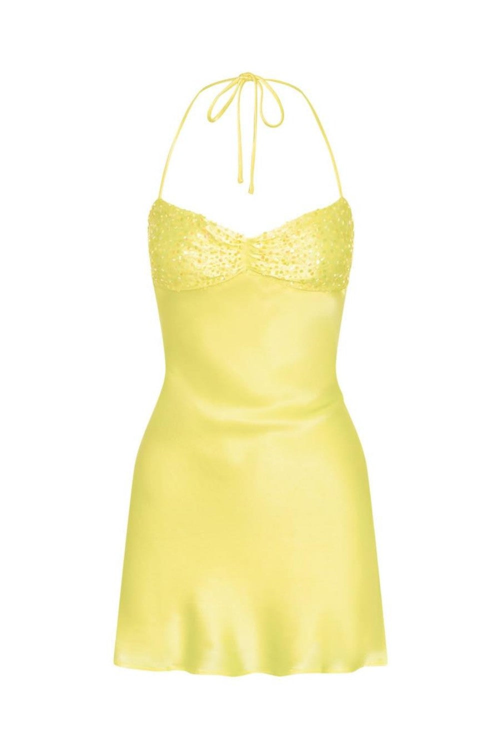 Satin Ruched Bust Lace Up  Mini Homecoming Dress with Sequin