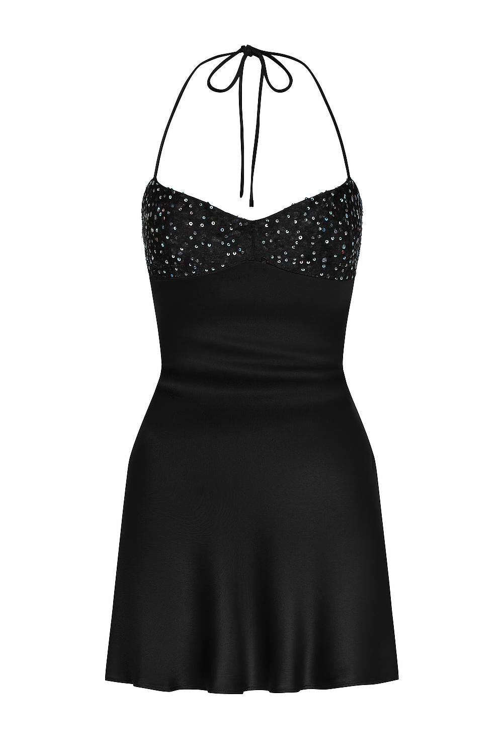 Satin Ruched Bust Lace Up  Mini Homecoming Dress with Sequin