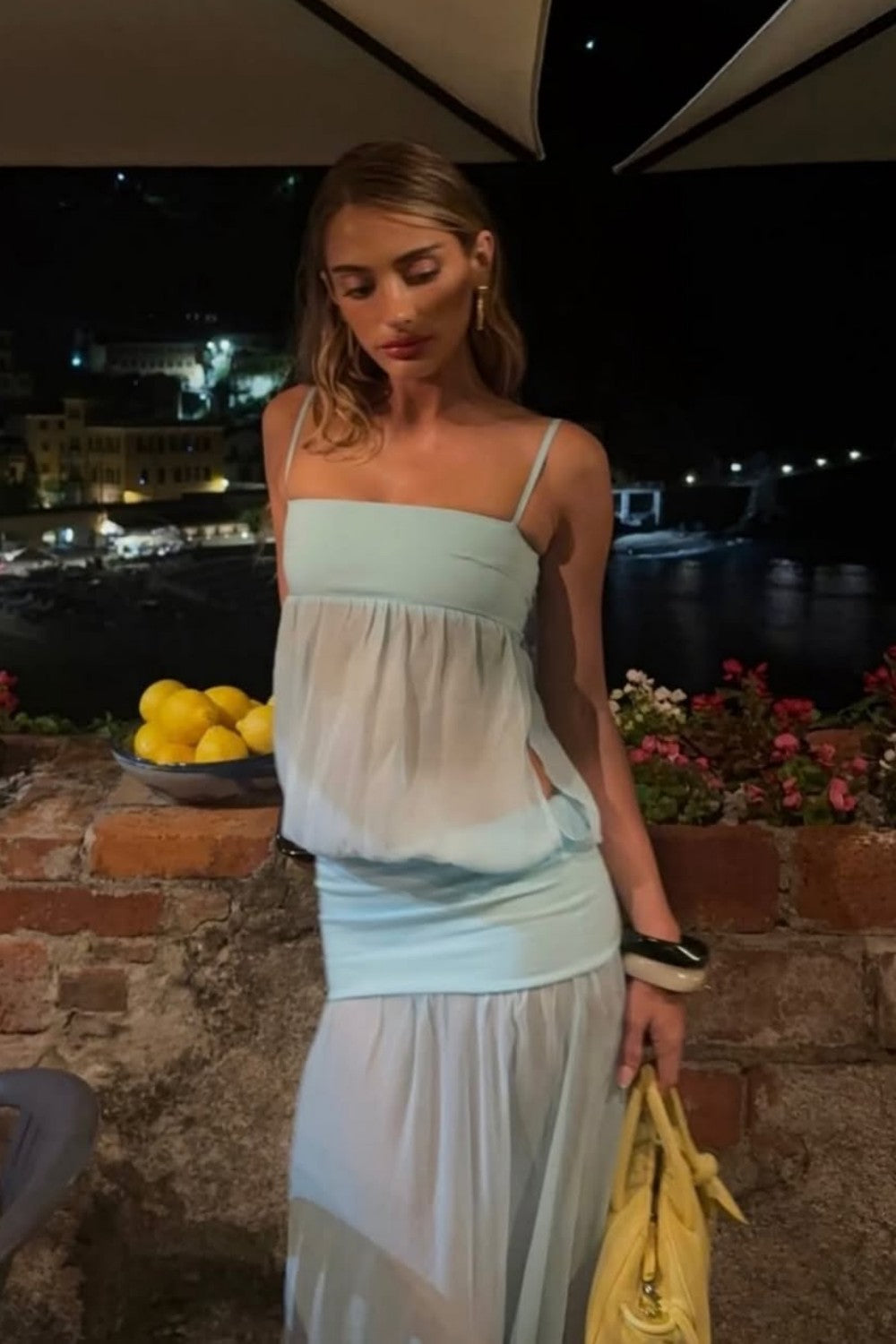 green emerald velvet dress Furlla Women Stylish Mint Green Sheer Spaghetti Straps Chiffon Long Prom  Dress – Furlla Official
