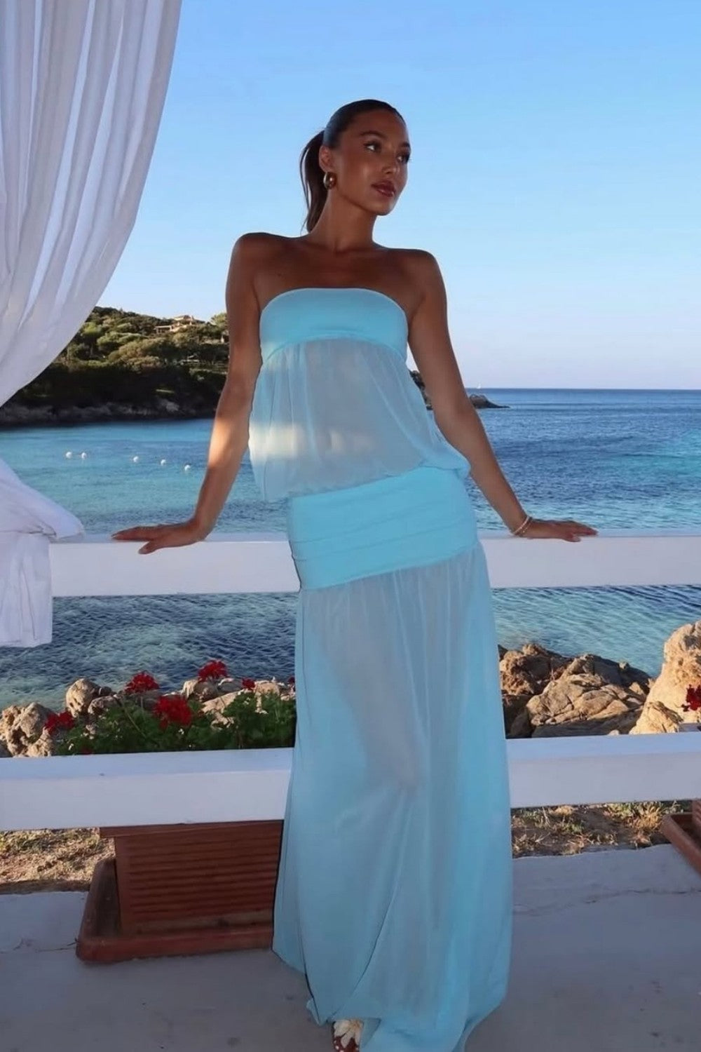 mint green sheer dress mint green cocktail dress Lila - Mint Green Formal dress